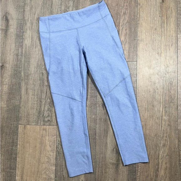 Outdoor Voices Blue Cropped Leggings Size Medium - Picture 1 of 7